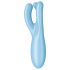 Satisfyer Threesome 4 - viedtālrunī vadāms klitora vibrators (zils)