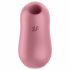 Satisfyer Cotton Candy - vibrator clitoridian cu unde de aer, reîncărcabil (coral)