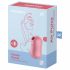 Satisfyer Cotton Candy - vibrator clitoridian cu unde de aer, reîncărcabil (coral)