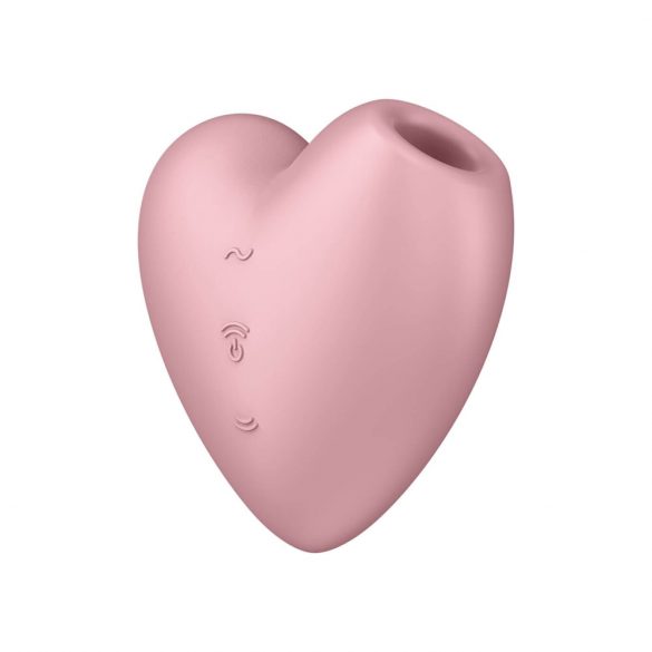 Satisfyer Cutie Heart - vibrator za klitoris na baterije, zračni valovi (ružičasti)