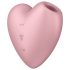 Satisfyer Cutie Heart - Rechargeable Air-Pulse Clitoral Vibrator (Pink)