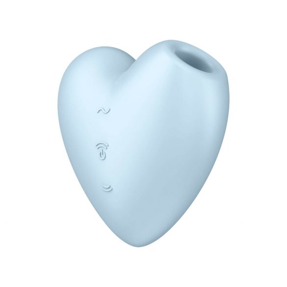 Satisfyer Cutie Heart - Vibratore clitorideo a onde d'aria ricaricabile (blu)