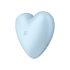 Satisfyer Cutie Heart - Rechargeable Air Pulse Clitoral Vibrator (Blue)