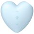 Satisfyer Cutie Heart - Rechargeable Air-Pulse Clitoral Vibrator (Blue)