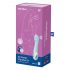 Satisfyer Air Pump Vibrator 5 - chytrý dobíjecí vibrátor s pumpičkou (modrý)