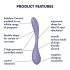 Satisfyer G-spot Flex 5 - έξυπνος δονητής για το σημείο G (μωβ)