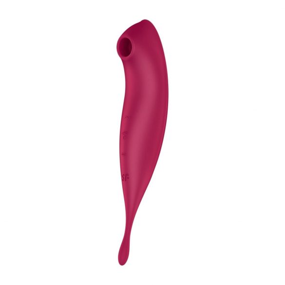 Satisfyer Twirling Pro - Vibratore per clitoride 2in1 intelligente ricaricabile (rosso)