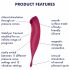 Satisfyer Twirling Pro - Smart 2in1 Clitoral Vibrator (Red)