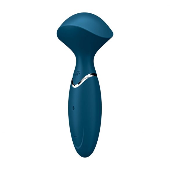 Satisfyer Mini Wand-er - oplaadbare, waterdichte massager vibrator (blauw)