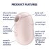 Satisfyer Pro To Go 2 - Rechargeable, Air Pulse Clitoral Stimulator (Beige)