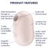 Satisfyer Pro To Go 2 - Rechargeable Air-Pulse Clitoral Stimulator (Beige)