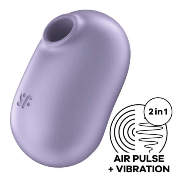 Satisfyer Pro To Go 2 - aufladbarer, luftwellenbetriebener Klitorisvibrator (violett)