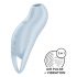 Satisfyer Pocket Pro 1 - stimulateur clitoridien à ondes d'air rechargeable (bleu)