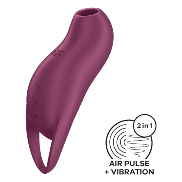 Satisfyer Pocket Pro 1 - aufladbarer, lufthüllender Klitorissimulator (Lila)