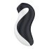 Satisfyer Orca - ūdensnecaurlaidīgs gaisa viļņu klitora stimulators (melns-balts)