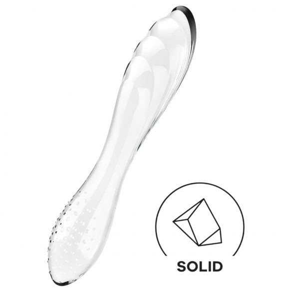 Satisfyer Dazzling Crystal 1 - Double-Ended Glass Dildo (Transparent)