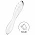 Satisfyer Dazzling Crystal 1 - 2 puntige glazen dildo (doorzichtig)