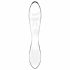 Satisfyer Dazzling Crystal 1 - 2 puntige glazen dildo (doorzichtig)