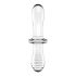 Satisfyer Double Crystal - Dubbelzijdige glazen dildo (transparant)