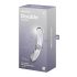 Satisfyer Double Kristall - doppelseitiger Glasdildo (transparent)