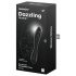 Satisfyer Dazzling Crystal 1 - Double-Ended Glass Dildo (Black)