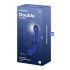 Satisfyer Double Crystal - Dual-Ended Glass Dildo (Blue)