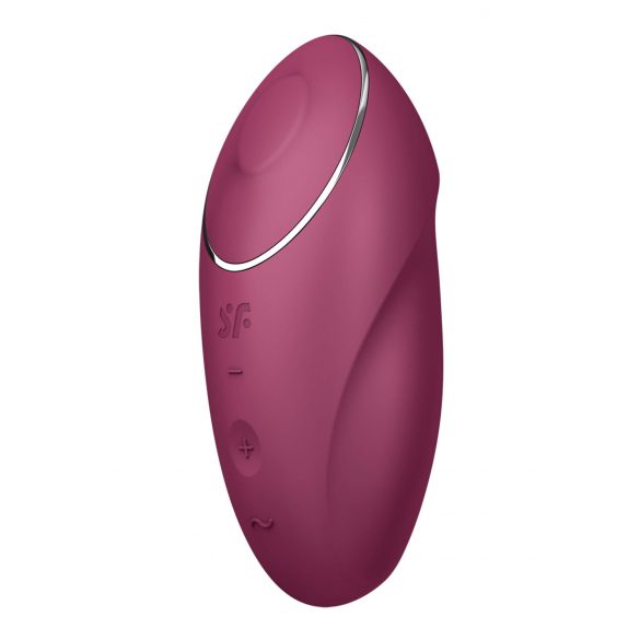 Satisfyer Tap & Climax 1 - 2en1 vibromasseur et stimulateur clitoridien (rouge)