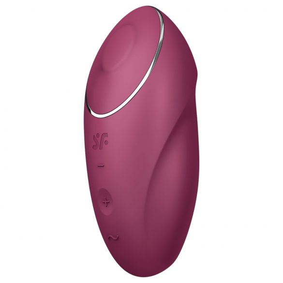 Satisfyer Tap & Climax 1 - 2-in-1 Vibrator and Clitoral Stimulator (Red)