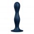 Satisfyer Double Ball-R - Weighted Dildo with Suction Base (Dark Blue)