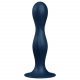 Satisfyer Double Ball-R - suction-cup weighted dildo (dark blue)