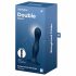 Satisfyer Dubbele Bal-R - zuignap dubbel dildo (donkerblauw)