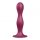 Satisfyer Double Ball-R - obteženi dildo z lepljivimi nogami (rdeč)