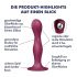 Satisfyer Double Ball-R - suction-cup weighted dildo (red)