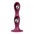 Satisfyer Double Ball-R - Gode lesté à ventouse (rouge)