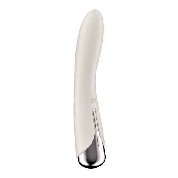 Satisfyer Spinning Vibe 1 - Rotating Head G-spot Vibrator (Beige)