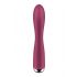 Satisfyer Spinning Rabbit 1 - vrtljivi vibrator z vrtečim se vzvodom (rdeč)