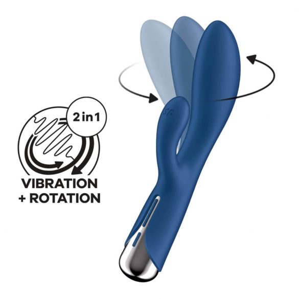 Satisfyer Spinning Rabbit 1 - Rotating Clitoral Vibrator (Blue)