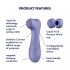 Satisfyer Pro 2 Gen3 - Smart Air Pulse Clitoral Stimulator (Purple)