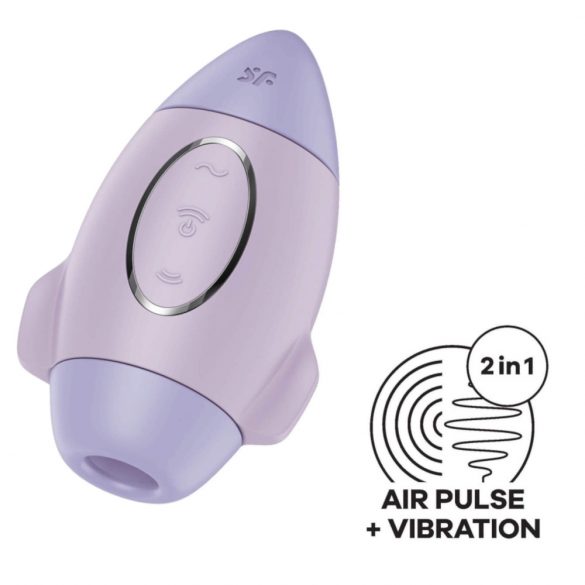 Satisfyer Mission Control - Rechargeable Air Pulse Clitoral Stimulator (Purple)