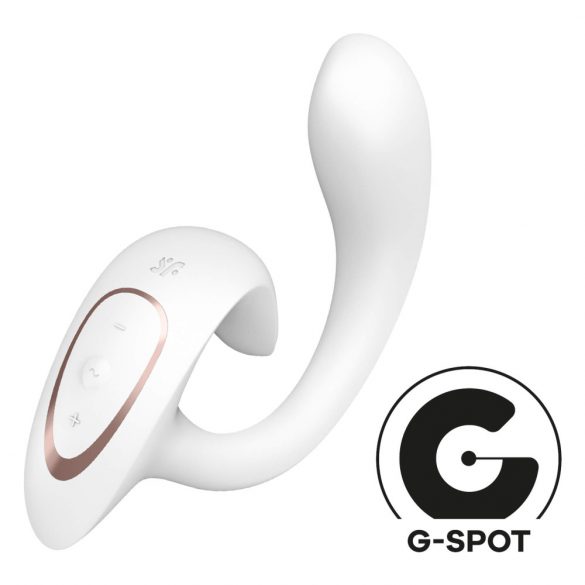 Satisfyer G for Goddess 1 - безжичен вибратор за клитора и G-точката (бял)