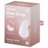 Satisfyer Dew Drop - uppladdningsbar, vattentät klitorisstimulator (vit)