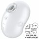 Satisfyer Cutie Ghost - Rechargeable Air Pulse Clitoral Stimulator (White)