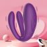 Mrow - draadloze, waterdichte vibrator met 3 motoren (paars)