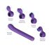 Magic Stick - Vibrator with Changeable Clitoral Arm (Purple)