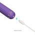 Magic Stick - vibrator med utbytbar klitorisstimulerare (lila)