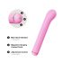 Magic Stick - Vibrator mit austauschbarem Klitorisarm (pink)