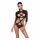 Leticia Passion Devil - Lace Strappy Bodysuit (Black)  - L/XL