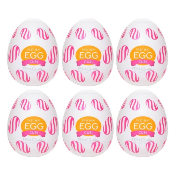 TENGA Egg Curl - masturbeerimismuna (6tk)