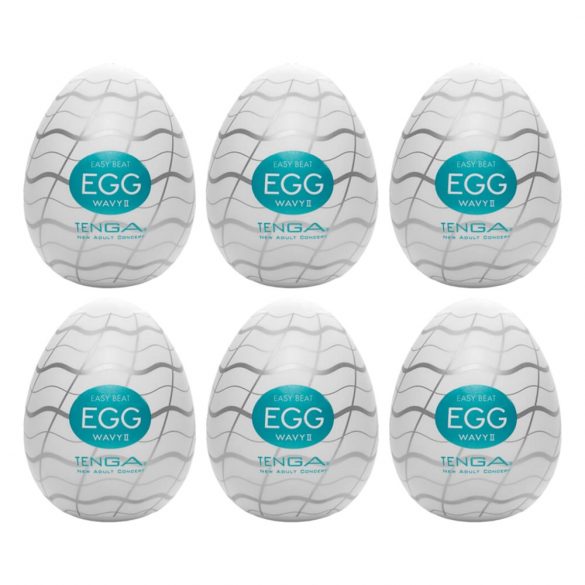 TENGA Egg Wavy II - Masturbation Egg (Pack of 6)