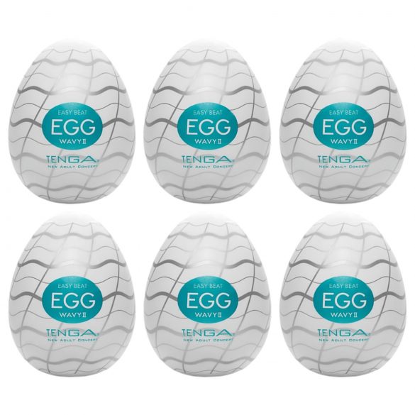 TENGA Egg Wavy II - Masturbation Egg (6 pack)